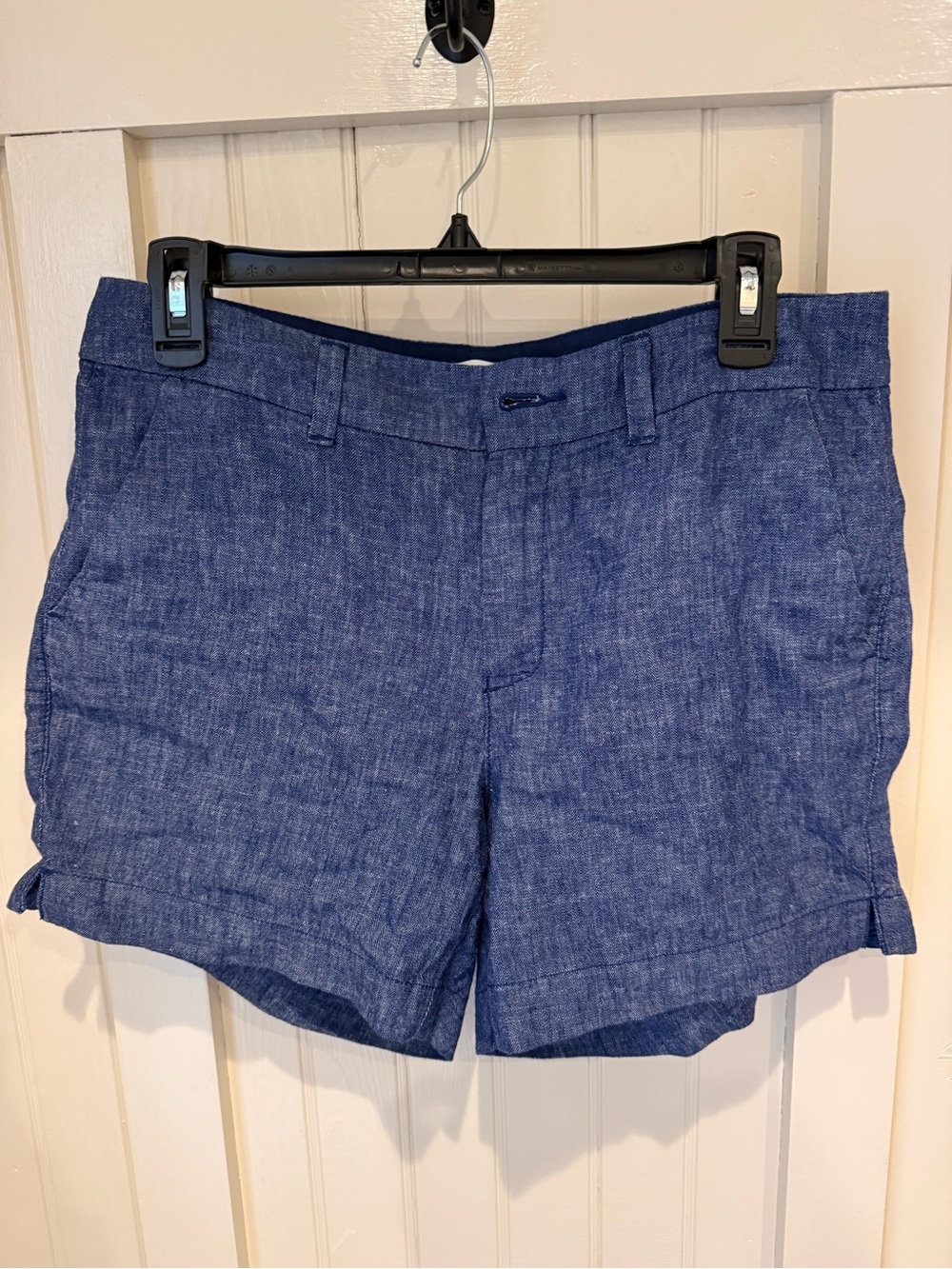 Old Navy Navy Blue Flat-Front women’s lightweight denim shorts